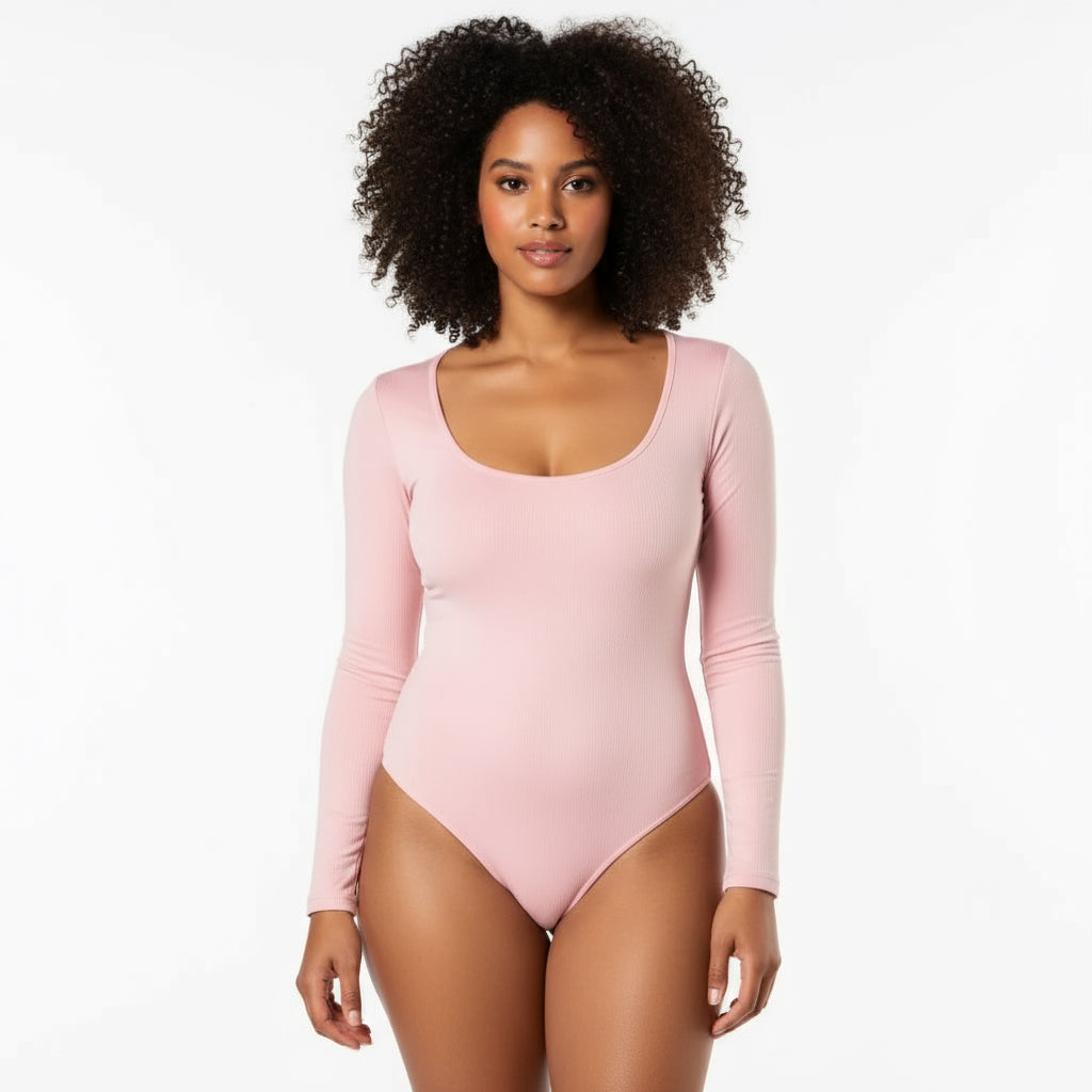 Long Sleeve Thong Bodysuit