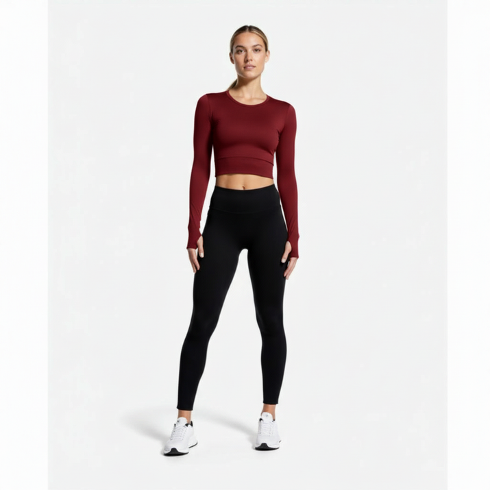 Crop Long-Sleeve Top