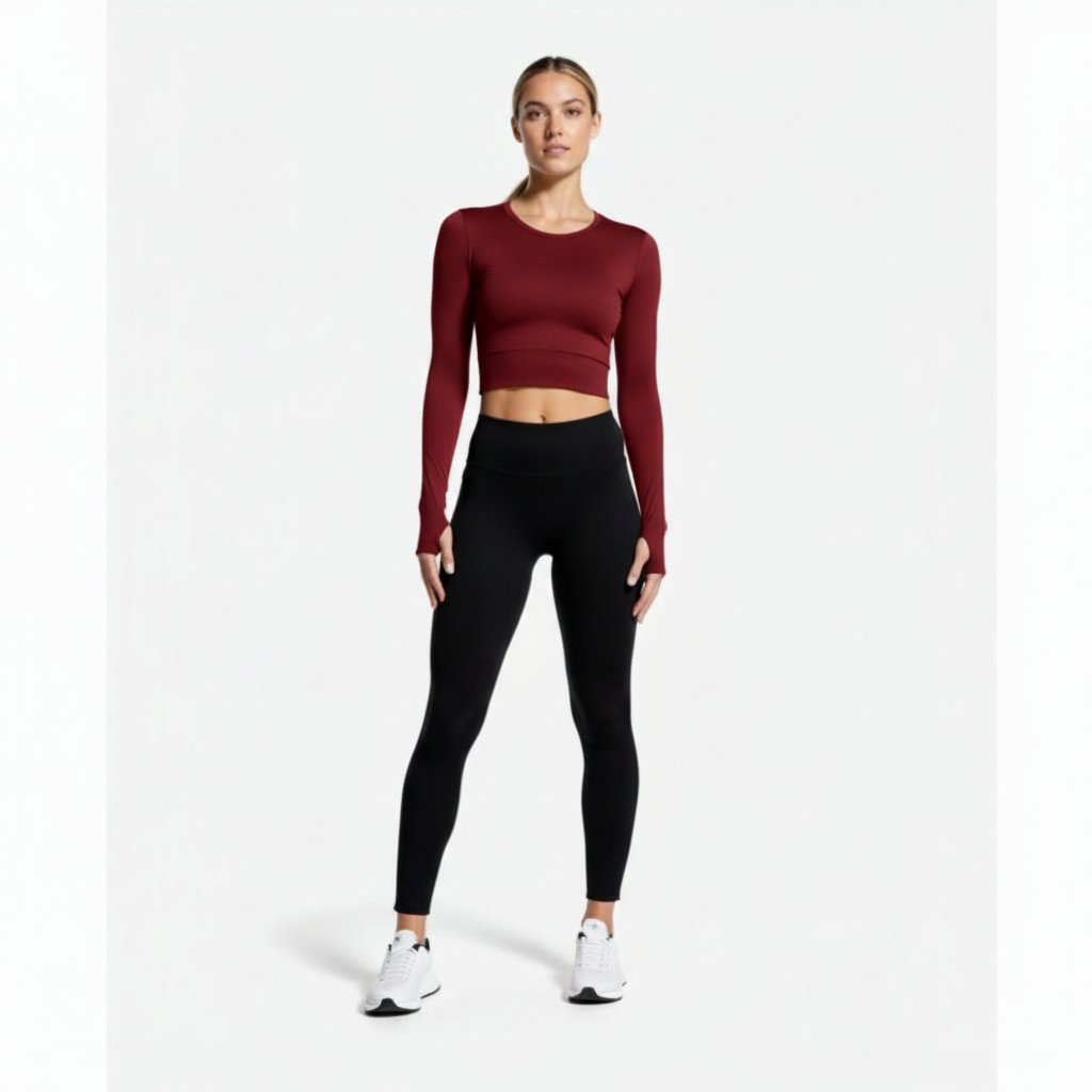 Crop Long-Sleeve Top