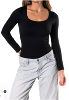 Long Sleeve Thong Bodysuit