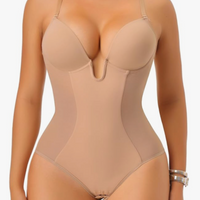 Backless Shapewear bodysuit Tummy Control Shaping Bodysuit with Built-In Bra