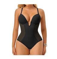 Backless Shapewear bodysuit Tummy Control Shaping Bodysuit with Built-In Bra