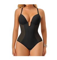 Backless Shapewear bodysuit Tummy Control Shaping Bodysuit with Built-In Bra
