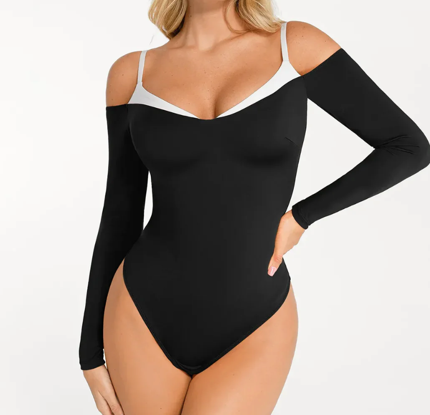 The Cold Shoulder Sculpt Bodysuit