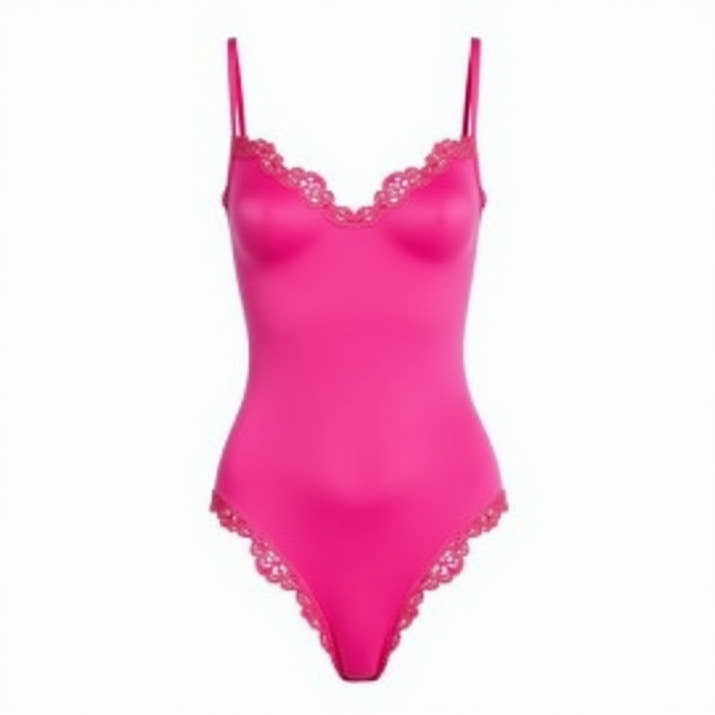 Seamless Laced Thong Bodysuit
