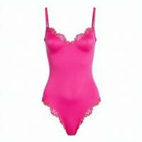 Seamless Laced Thong Bodysuit