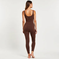 Square Neck U-Back Flared Jumpsuit