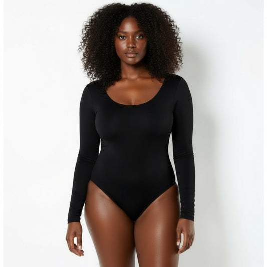 Long Sleeve Thong Bodysuit