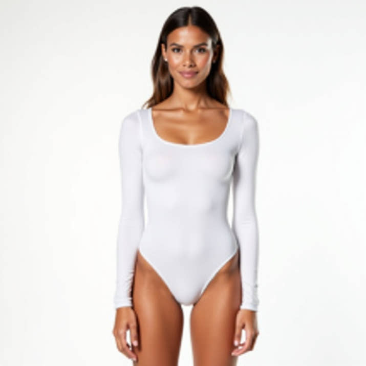 Long Sleeve Thong Bodysuit
