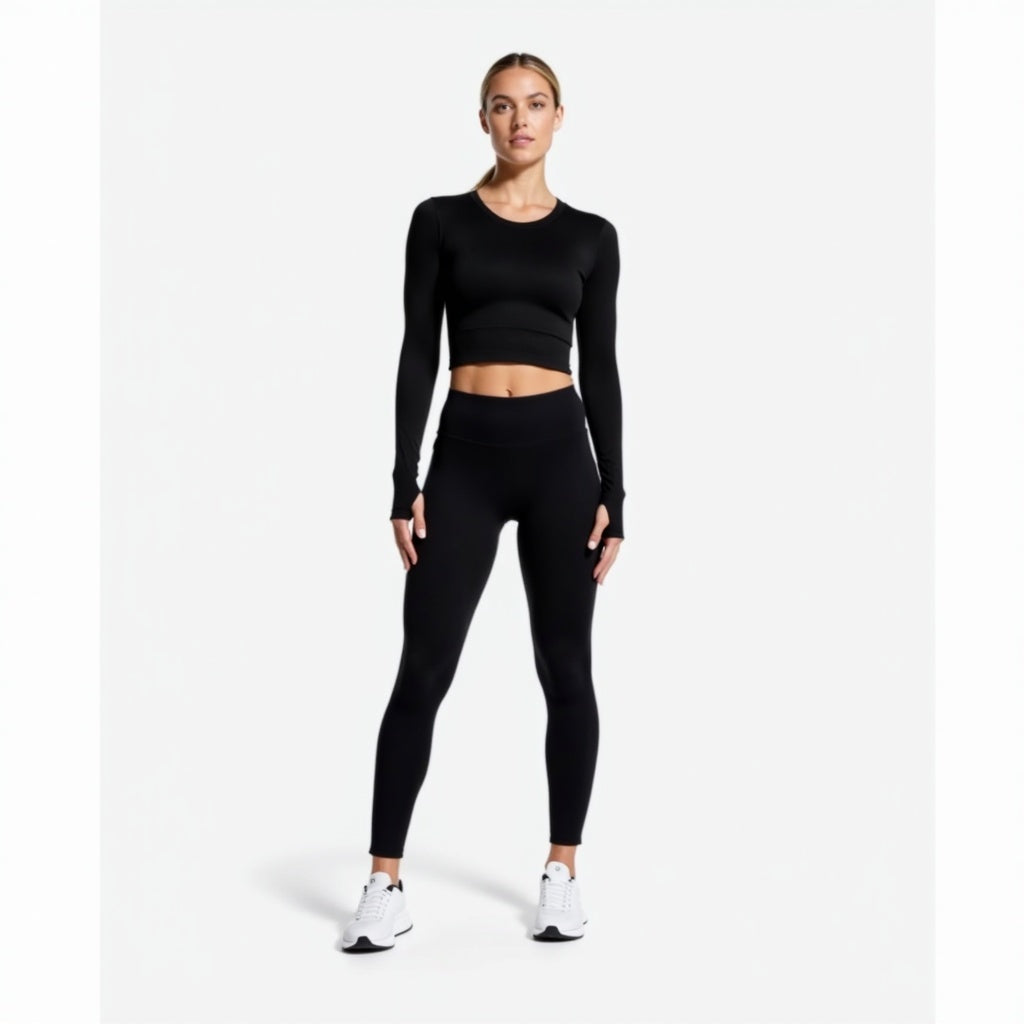 Crop Long-Sleeve Top