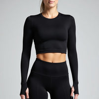 Crop Long-Sleeve Top